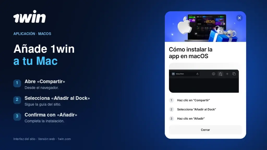 Ilustración de aplicación y acceso móvil de 1win para México