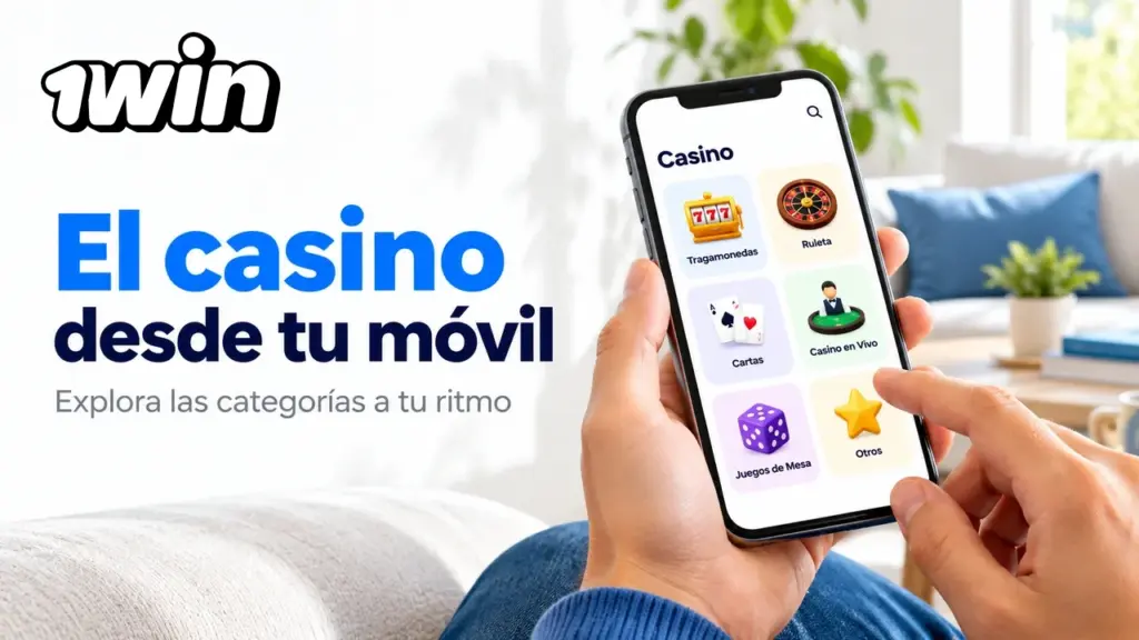 Ilustración de casino desde el móvil para México